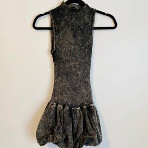 Chic Gray Bubble Dress